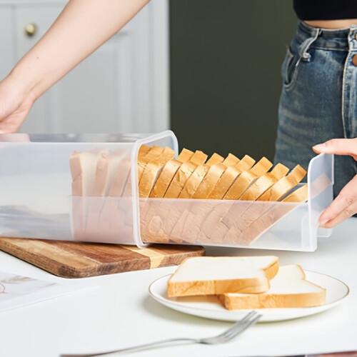 Clear plastic bread holder 2