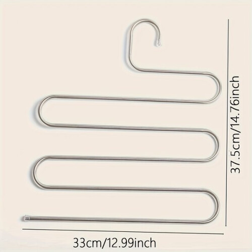 Cintre à pantalon en forme de S 2