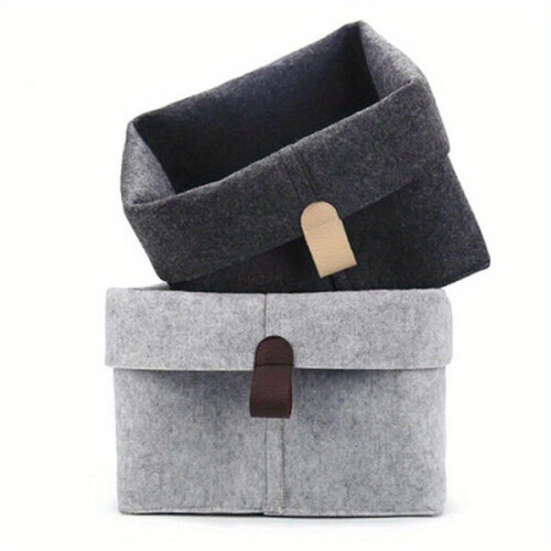 Felt storage box with handles 1
