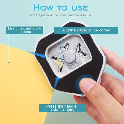 3-in-1 Eckenrunder für Papier 2