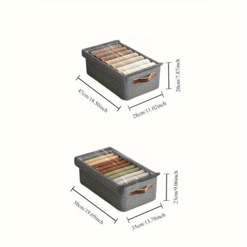 boîtes de rangement en plastique transparent 1