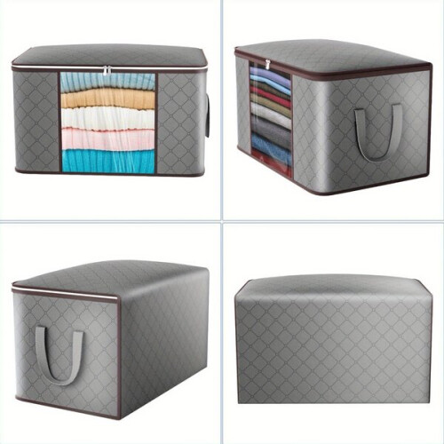 boîtes de rangement en tissu avec couvercles 2