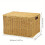 Vintage rattan storage box 2