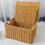 Vintage rattan storage box 4