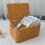 Vintage rattan storage box 5