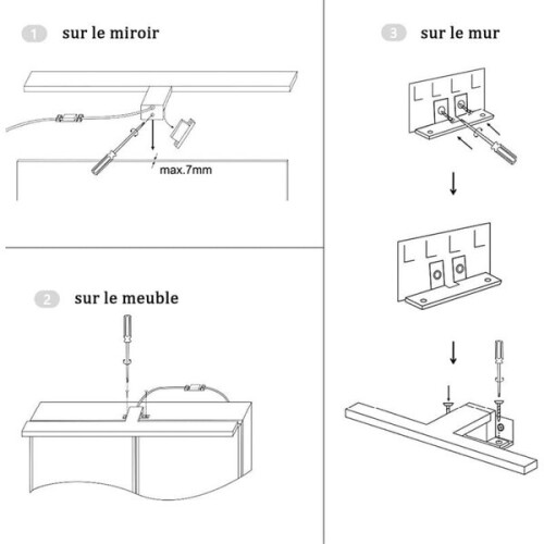 LED-Badezimmerspiegel, 5 W 2
