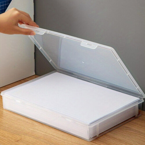 Clear plastic storage box with lid 1