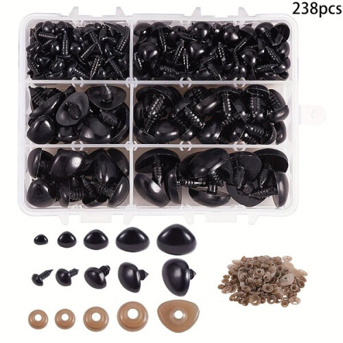 Plastic safety noses for toys 1