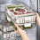 Refrigerator storage box with lid 2