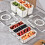 Refrigerator storage box with lid 5