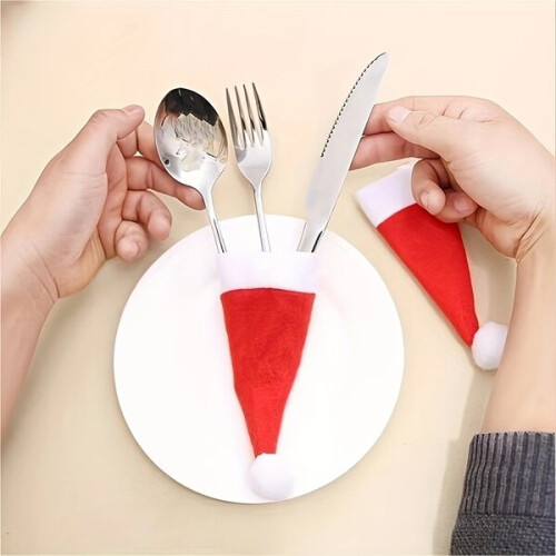 Mini kerstmutsjes, 10 stuks. 1