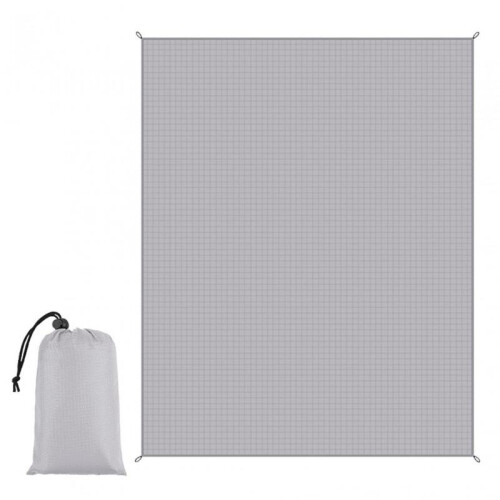 Camping Blanket Picnic Mat Waterproof Foldable Beach Mat Light Gray