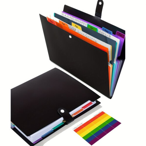 7-pocket folder with labels 2