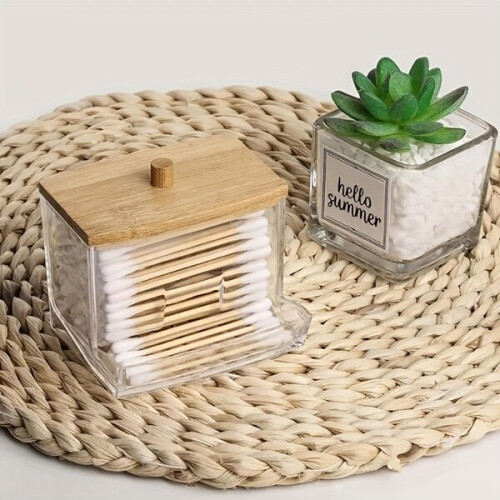 Clear plastic cotton wool holder 2