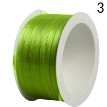 50M Double Sided Ribbon Roll Plastic Core for Wedding Christmas Party DIY Craft Sewing Gift Wrapping Home Decoration
