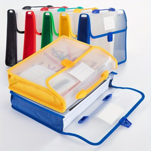 Plastic documentenmap met handvat 1