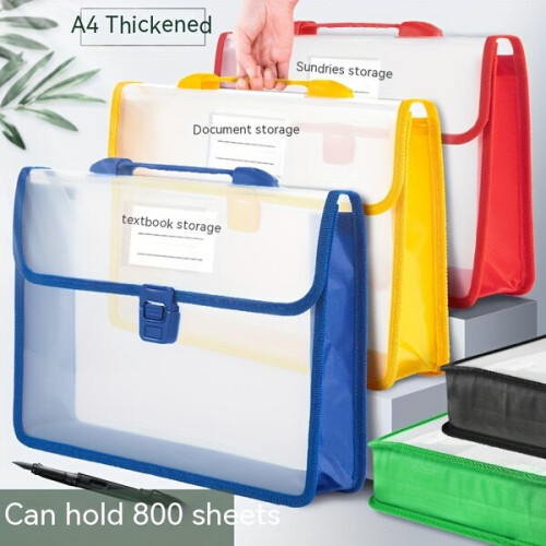 Plastic documentenmap met handvat 2