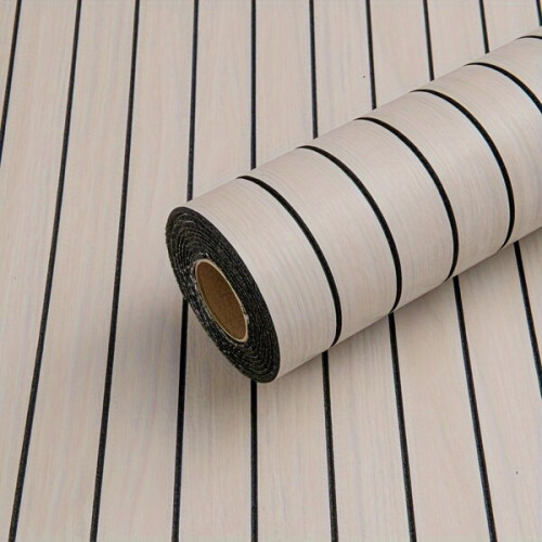 Self-adhesive foam wall decor roll, wood imitation 1