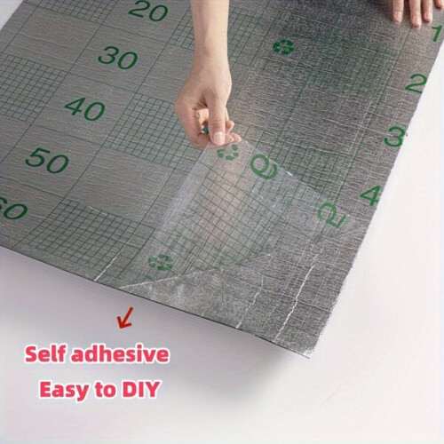 Self-adhesive foam wall decor roll, wood imitation 2