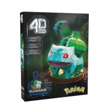 4D Build - Puzzle 3D - Bisasam Pokémon - 195 Teile - 24cm - ab 12 Jahren
