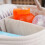 Striped fabric bag for babies 2