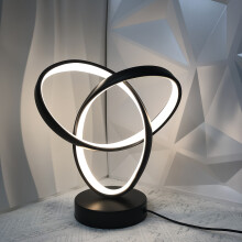 (Black) LED table lamp is suitable for office home, eye care table lamp, three-color adjustable light, for reading, studying,