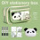 Panda briefpapier set 2