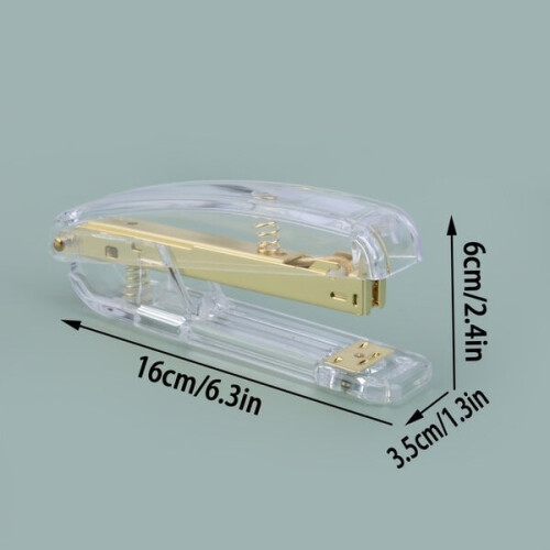 Transparent gold office stapler 2