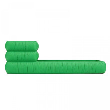 (M, Green) Resin Desktop Planter, Nordic Style Creative Pleated Design Large Capacity Pen Holder for Home & Office