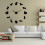 Acryl wandklok met teckelmotief 4