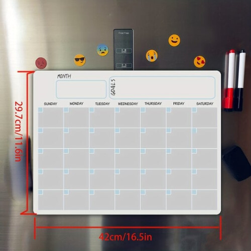 Magnetisch whiteboard voor de kalender 1