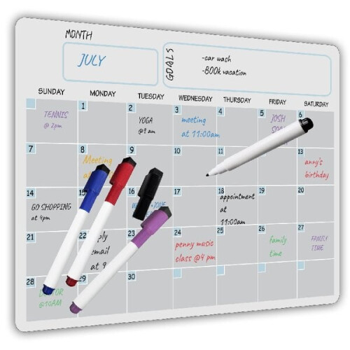 Magnetisch whiteboard voor de kalender 2