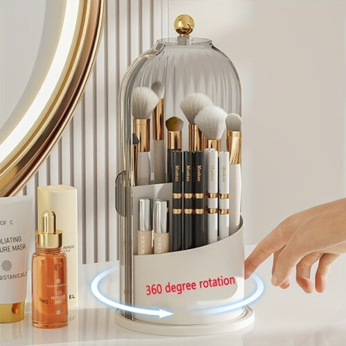 Rotating cosmetic box with lid 2