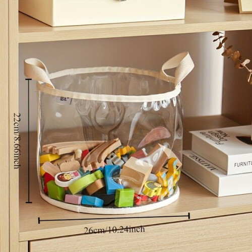 Transparente PVC-Aufbewahrungsbox mit Griffen 1