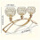 Candelabro di cristallo a tre teste 2