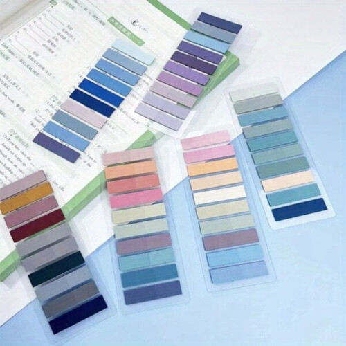 Transparent fluorescent indexing stickers 2