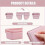 Set di organizer per cassetti in plastica 5