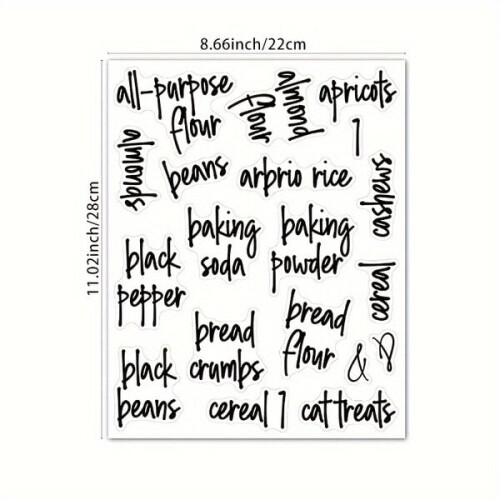 Set voedseletiketstickers 2