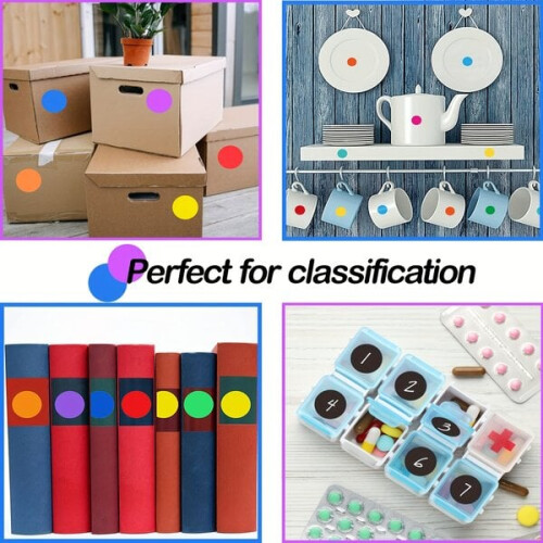 Round colored stickers for marking 2