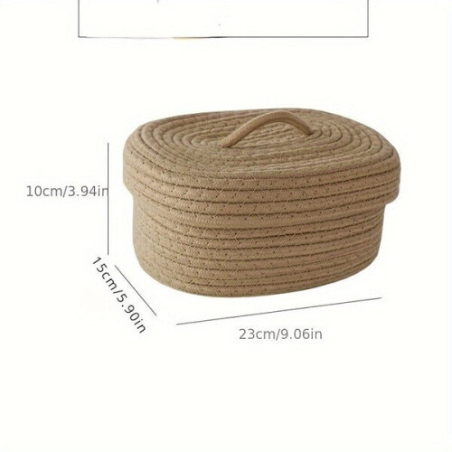 Wicker Tray Bag with Lid 1