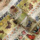 Gold Washi Stickers with Plant Patterns 3