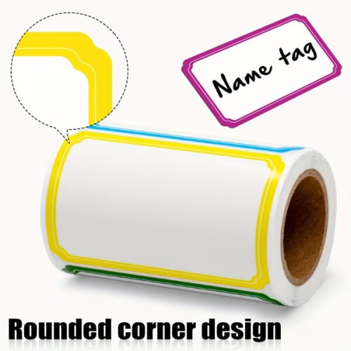 Colored sticker labels for names 2