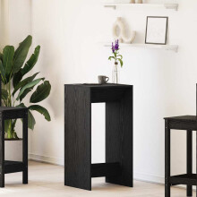 vidaXL Bar Table Black Oak 51 x 50 x 103.5 cm Engineered Wood