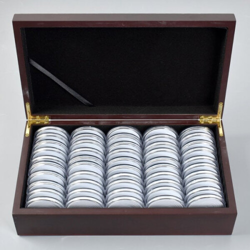 Houten muntbeschermdoos 1