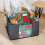 Fabric storage box with handle 5