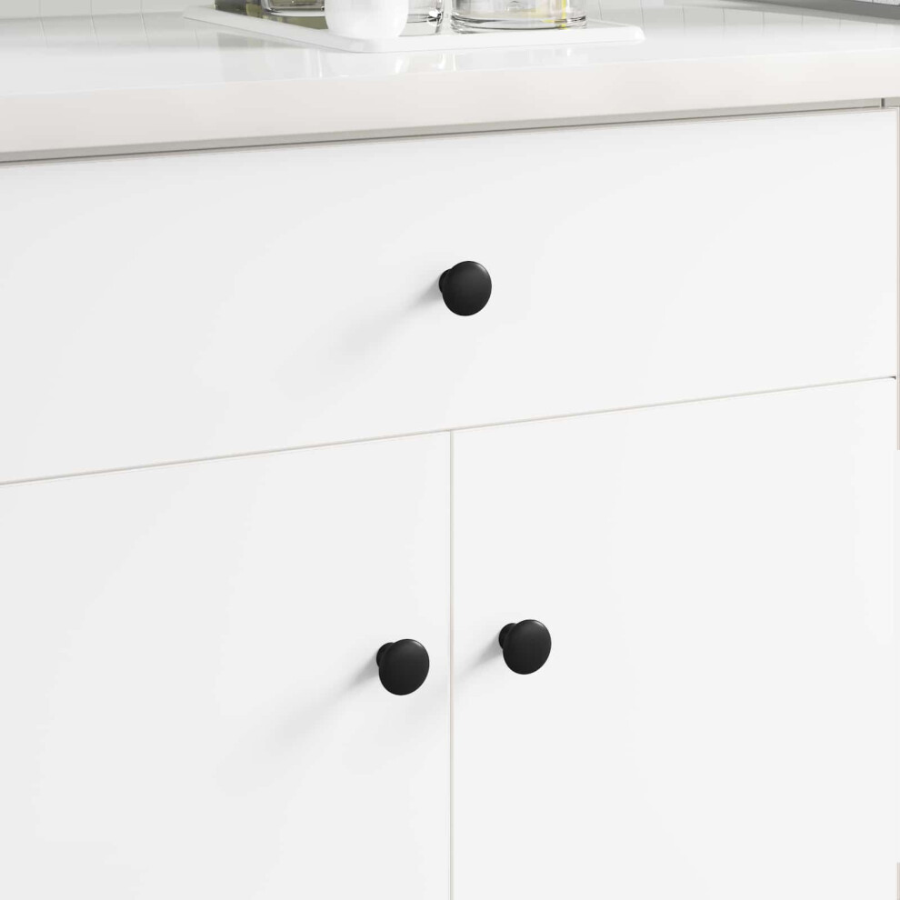 Vidaxl Handle 12 Pcs Black Ã30 Mm Aluminium