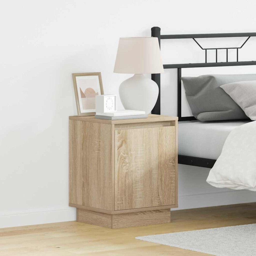 Vidaxl Bedside Cabinet 2 Pcs Sonoma Oak 39 X 34.5 X 50 Cm