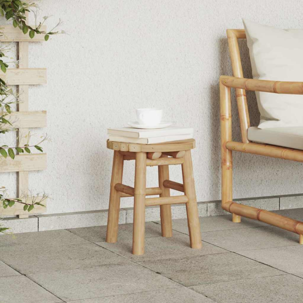 Vidaxl Stool Bamboo Natural 30 X 30 X 36 Cm Bamboo