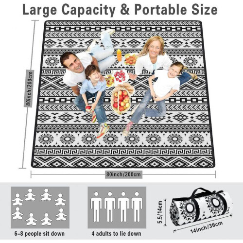 Extra Large Waterproof Picnic Blanket (80 1