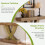 Tribesigns Tribesigns Console Table 110 cm, Rustic Brown Entryway Table with X-Frame, Narrow Hallway Table in MDF Wood 6